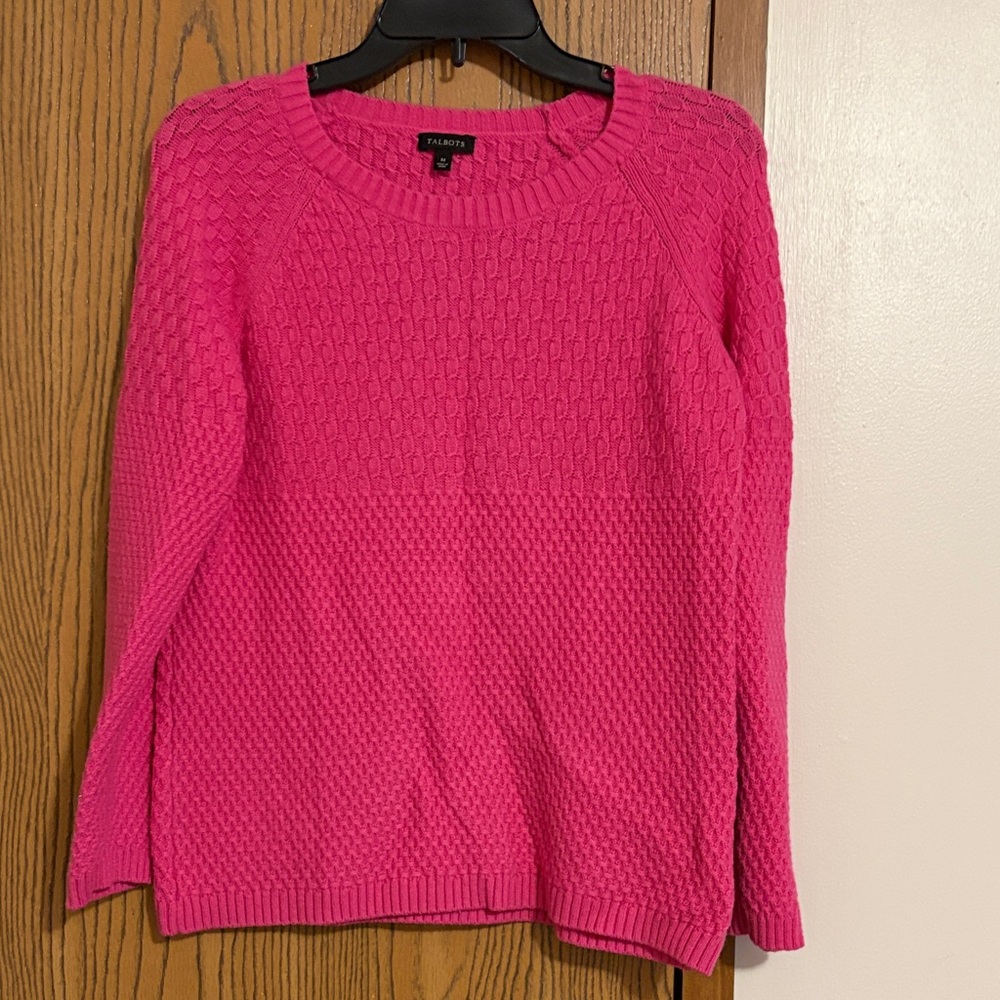 Talbots pink sweater